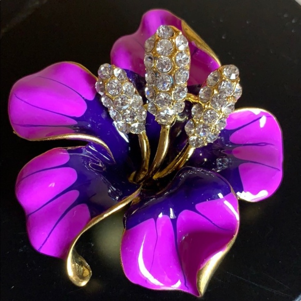 Purple Hibiscus brooch (from Hawaiian Jeweler!)